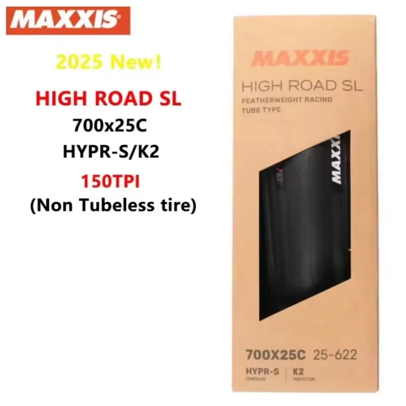 Maxxis High Road SL Tubeless Ready Road Bike Tire 700c K2, 25C/28C/30C