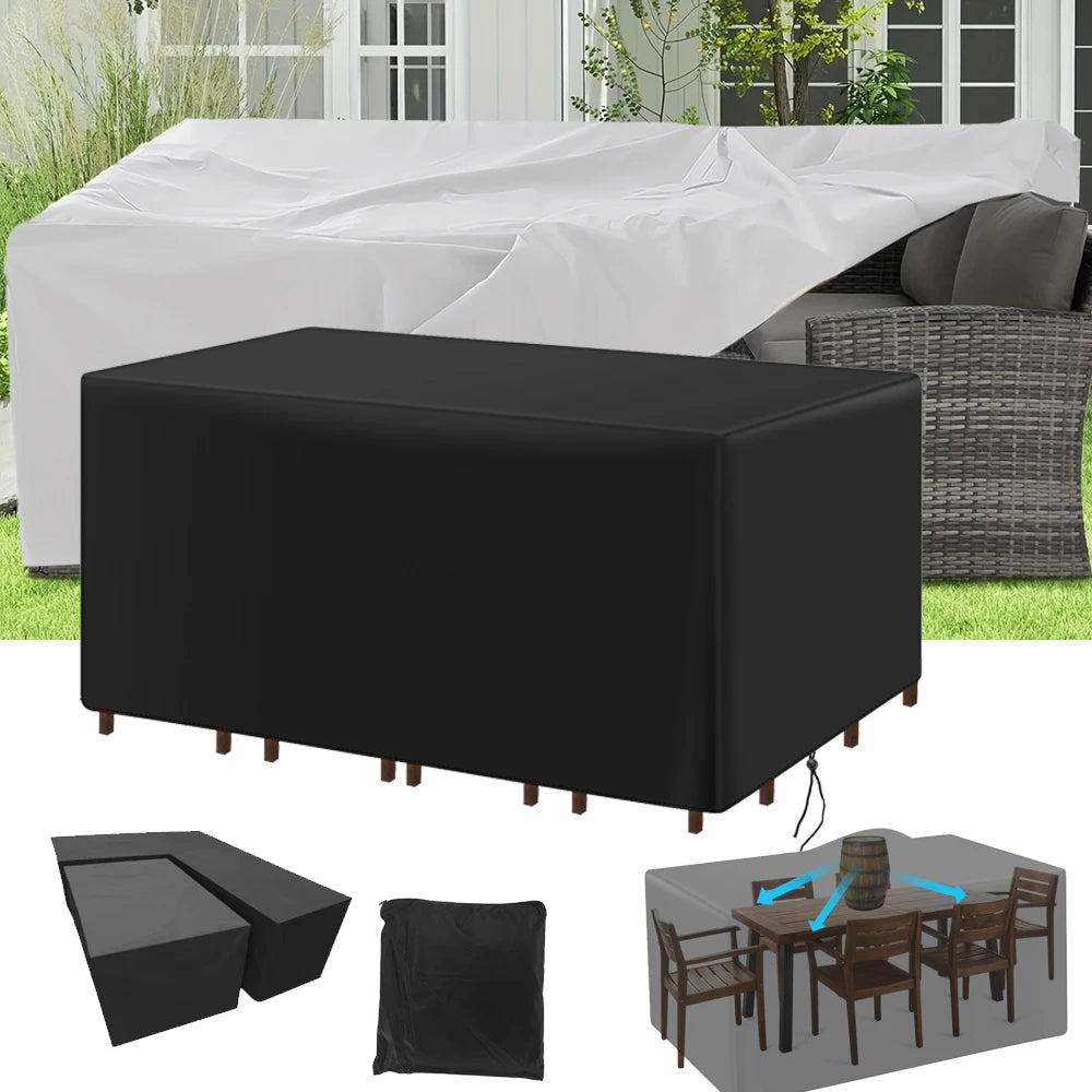 Waterproof Garden Furniture Covers, Rain and Snow Cover, Chair Covers for Sofa, Table and Chair, Dust Proof, Outdoor, 55 Sizes