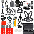 Action Camera Accessories Set For Gopro Hero13 12 11 10For Xiaomi Yi Insta360 X4 X3 Case Kit Strap Mount Selfie Stick Motorcycle