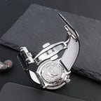 Carbon Fiber Pattern Leather Watch Strap 18mm 20mm 21mm 22mm 23mm 24mm Black Red Orange Stitching Watchband Bracelet Wristband