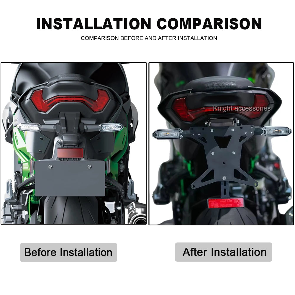 New For Z900 Z 900 2025 CNC aluminum motorcycle rear license plate holder tail tidy fender eliminator and license plate holder