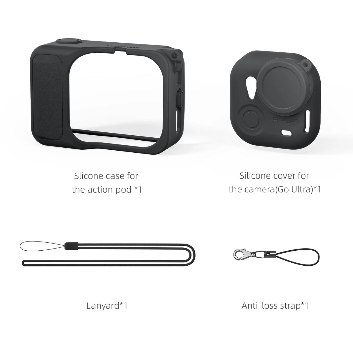 For Insta360 GO Ultra Silicone Case for Insta 360 Ultra Action Camera Protective Cover With Lens Protection Film Accessories