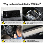For Mazda CX 5 2023-2025 Car Interior TPU Protector Anti-scratch Film Auto Protective Transparent Anti-tear Stickers Accessories
