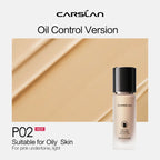 CARSLAN Liquid Foundation Matte Full Coverage Oil Control, Shade 3.0 N01/P01/P02, 23-45ml
