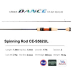 PURELURE CREEK DANCE Trout Rod BFS Fishing Casting UL Spinning Light Travel Rod Stream Ejection Rod Fuji Alconite Ring Perch