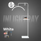 Free LOGO Rotatable Lashes Lamps Half Moon Light Led Moon Lamp Photography Fill Light for Lashes Extension Beauty Floor Lamps