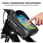 PLATANIX EVA Hard Shell Bike Top Tube Bag Touch Screen Phone Holder Waterproof Bicycle Frame Storage