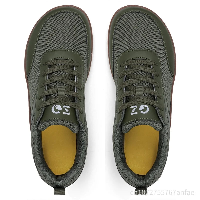 Mens Women Wide Toe Barefoot Shoes Mesh Breathable Walking Shoes Fashion Soft Comfortable Casual Shoes Non-Slip Outdoors Sneaker