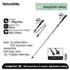 Naturehike Climbing Mountaineering Walking Stick Portable Folding Telescopic Hiking Pole Outdoor Trekking Poles Telescopic Baton