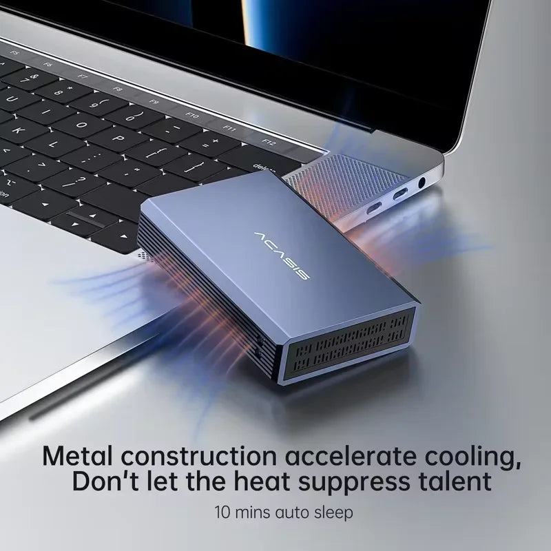 ACASIS 2-Bay RAID External HDD Enclosure - USB 3.0 Dual Hard Drive Dock for 2.5" SATA SSD/HDD, Support RAID/JBOD  & Tool-Free