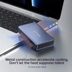 ACASIS 2-Bay RAID External HDD Enclosure - USB 3.0 Dual Hard Drive Dock for 2.5" SATA SSD/HDD, Support RAID/JBOD  & Tool-Free