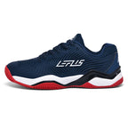Men's Badminton Shoes Non-Slip Court Sneakers, Wear-Resistant, Blue/Orange or Deep Blue, 36-46