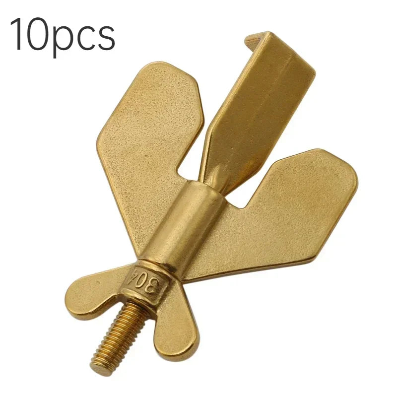 Portable Door Lock for Travel & Hotel, Privacy Anti-Theft Door Stopper, Black/Gold