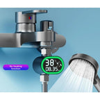 LED Digital Shower Thermometer Temperature Display, Water Flow Powered, Style A