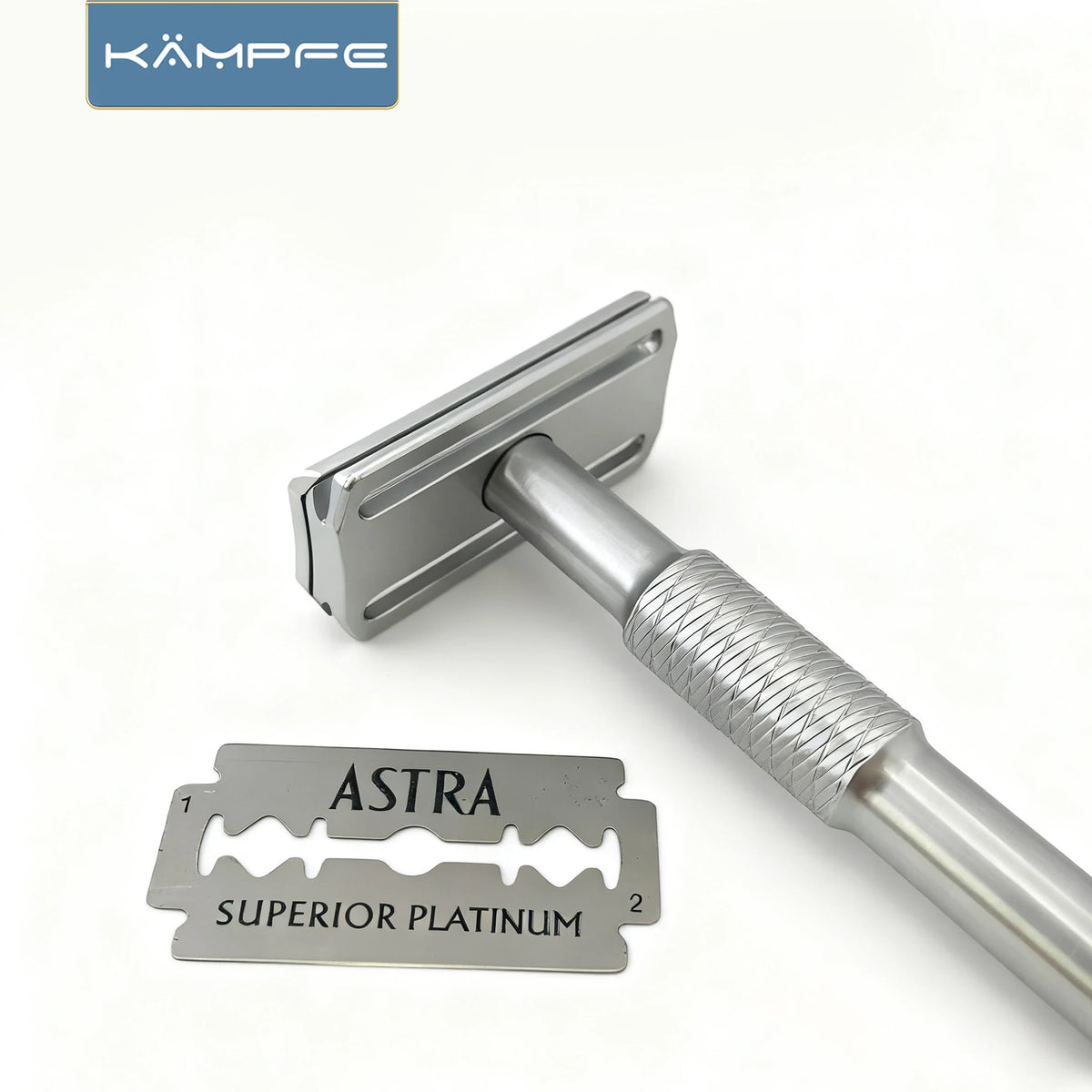 Kampfe Vintage Double-Edged Razor Non-Slip Aluminium Wet Grooming Shaver Classic for Men & Women