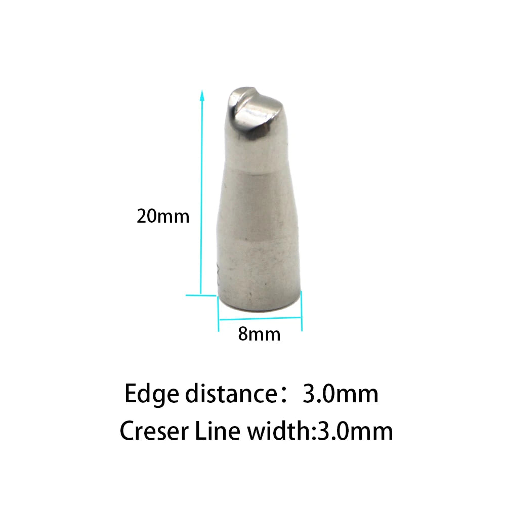 Leather Edging and Creasing Machine Electric Creaser Linear Tool Iron Tips Optional for Hot Process Grooving Edge Sealing Work