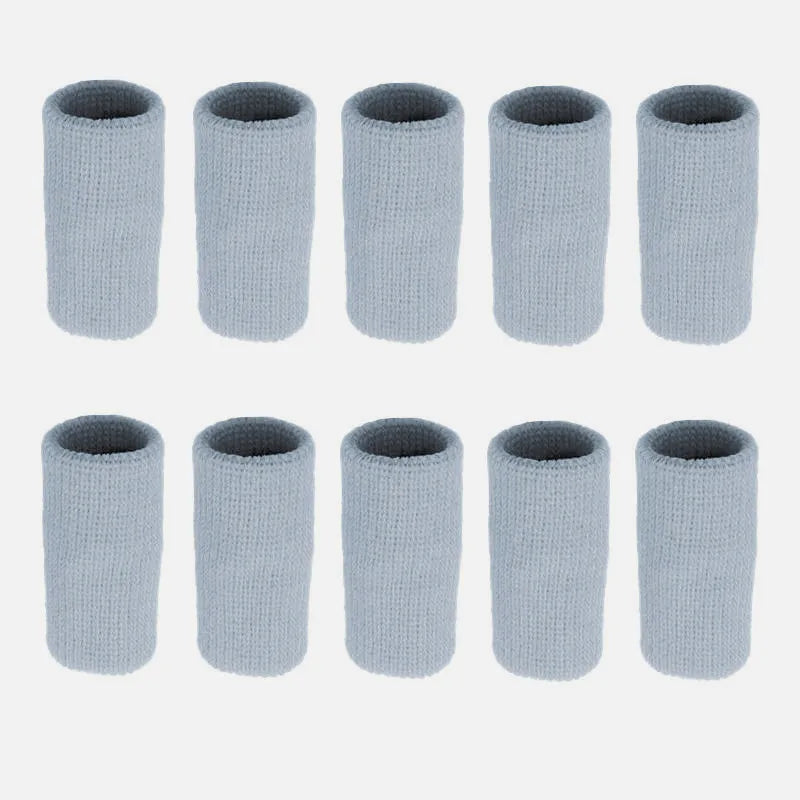 10PCS Elastic Sports Finger Sleeves Arthritis Support Finger Guard Outdoor Gym Basketball Volleyball Finger Protection Corrector