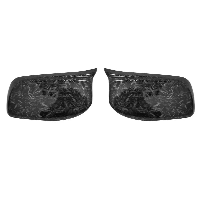 Carbon Fiber Look Black Rearview Side Mirror cover Caps for BMW 5 Series E60 E61 E63 E64 2004-2008 520i 525i 528i 528xi 530i