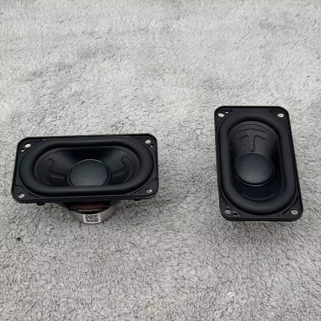 GHXAMP for JBL FLIP Series 80x44mm Racetrack Speaker: High Volume, NdFeB Magnet, Long Excursion, 4ohm 25W 2PCS