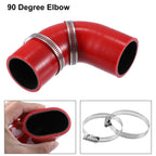 UXCELL 32/51/57/63/70/76/89MM ID 90 Degree Elbow Car Silicone Hose Intake Coupler Intercooler Tube Reducer Set For Seat Leon 1M