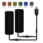 Extractme Motorcycle Heated Handgrips 5V USB 6 Gear Warmer Electric Heated Grip Cover Anti Vibration Anti Slip Fast Heating Kits