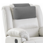 Recliner Headrest Neck Pillow Adjustable Non-Slip Velvet, Black or Gray