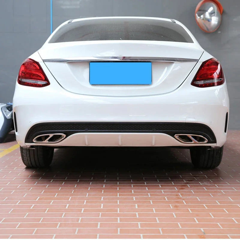 For Mercedes Benz GLC A B C E Class X253 W205 W213 W176 W177 W246 W247 2016-2019 Car Exhaust Pipe Cover Trim Car Accessories