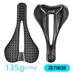 RYET 3D Printed Carbon Bike Saddle 240x143mm/155mm 7x9mm Rails Superlight