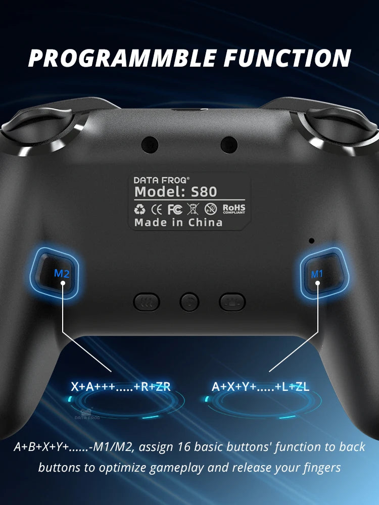 Data Frog Wireless Game Controllers 2pcs for Nintendo Switch/Switch Lite/OLED & PC