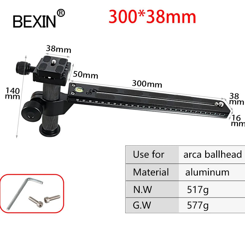 Camera release tripod plate telephoto lens support quick release plate for dslr camera with arca swiss plate carbon fiber pillar