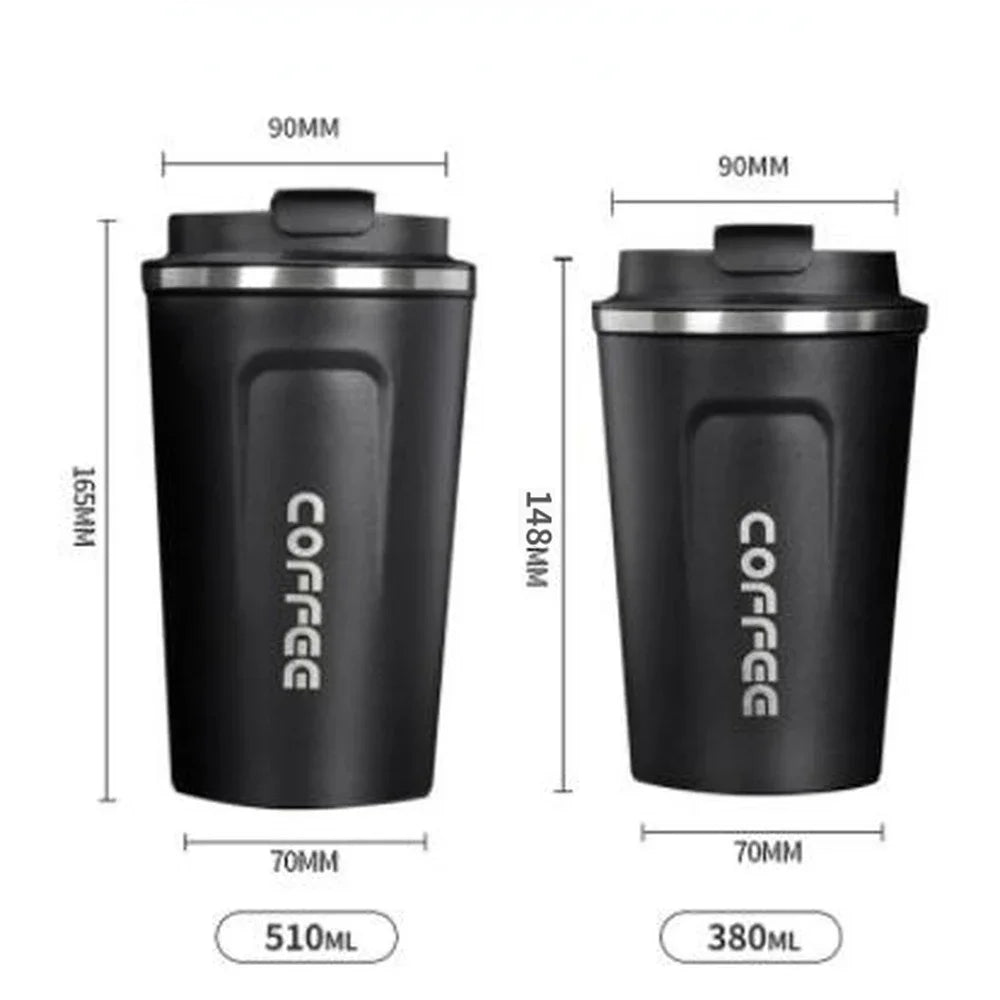 380/510ML Double-layer Insulation Cold And Hot Thermo Cafe Thermos Mug Leakproof Travel Thermo Cup for Tea Water Coffee Cup