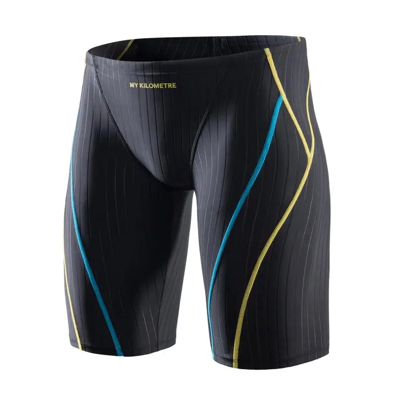 Jammers For Men Size S To 4XL Swim Jammer Swimsuit For Practice Swimwear Men Team Suit Athletic Swimming Shorts MY KILOMETRE