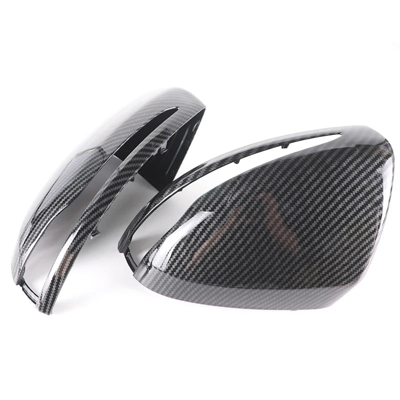 Mercedes-Benz Door Mirror Cap Covers Carbon Fiber Look or Bright Black for W205 W213 W222