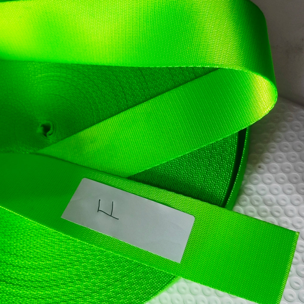 joormom 3M-30M  EU-Standard Fluorescent Green (F) Racing Car Seat Belt Webbing Personalized Modification Car Accessories