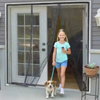 Black Magnetic Door Screen Mosquito Net Custom Size Summer Anti Insect Mesh Automatic Closing Curtain Applicable To Glass Doors