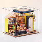 Wooden Miniature Doll House 3D Puzzle Assembly Building Model Kit Small Room Toys Home With Furniture Lighting Wooden Craft Gift