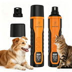 Rechargeable pet nail grinder with LED light, 5-speed electric dog & cat claw trimmer set