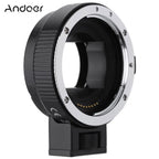 AF EF-NEXII Adapter Ring Andoer Auto Focus for Canon EF EF-S Lens to use for Sony NEX E Mount 3/3N/5N/5R/A7/A7R/A7S/A5000/A5100