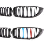 Front Bumper Kidney Gloss Black Carbon Chrome Grill M Color Grille Grill For BMW 4 Series Gran F32 F33 F36 F80 F82 2013-2020