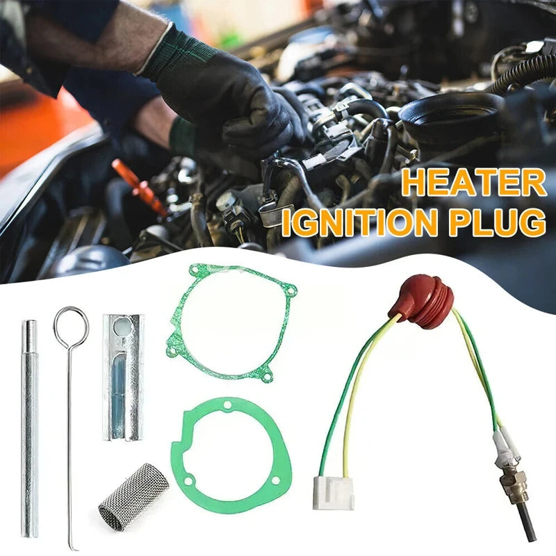 Car Air Diesel Gasket Ceramic Glow Plug Kit For 12V 2KW 5KW 8KW Chinese Diesel Heater Parking Heating Ignition Plug Kit