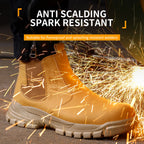Lightweight Steel Toe Work Shoes for Men Construction Safety Sneakers Anti-Puncture Outdoor Boots with Anti-Smash Protection