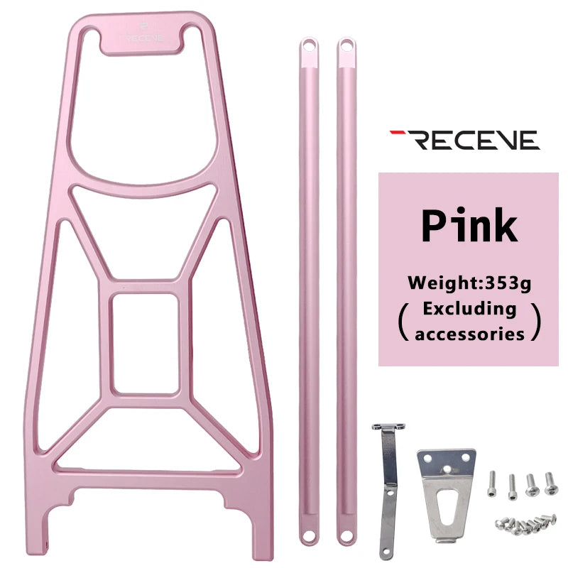 RECEVC Folding Bicycle Rear Rack Luggage Carrier BMX Baggage Rack Bike Aluminum Alloy Luggage Carrier Rear Shelf for Brompton