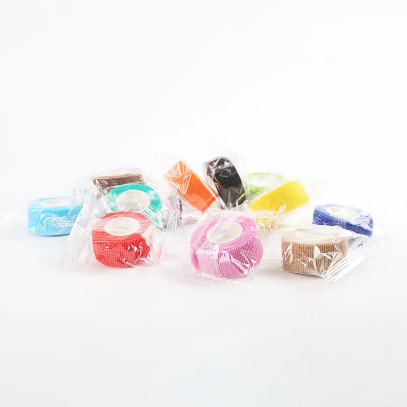 Self Adhesive Elastic Bandage Wrap Tape 2.5cm x 4.5m 1 Roll, Assorted Colors