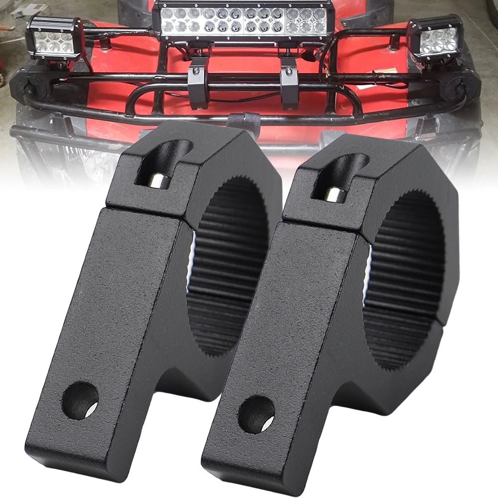 Off-Road LED Light Bar Mounting Bracket Kit for 1"/1.5"/1.75"/2" Universal Aluminum ATV UTV Motorcycle Truck Whip Light Mount