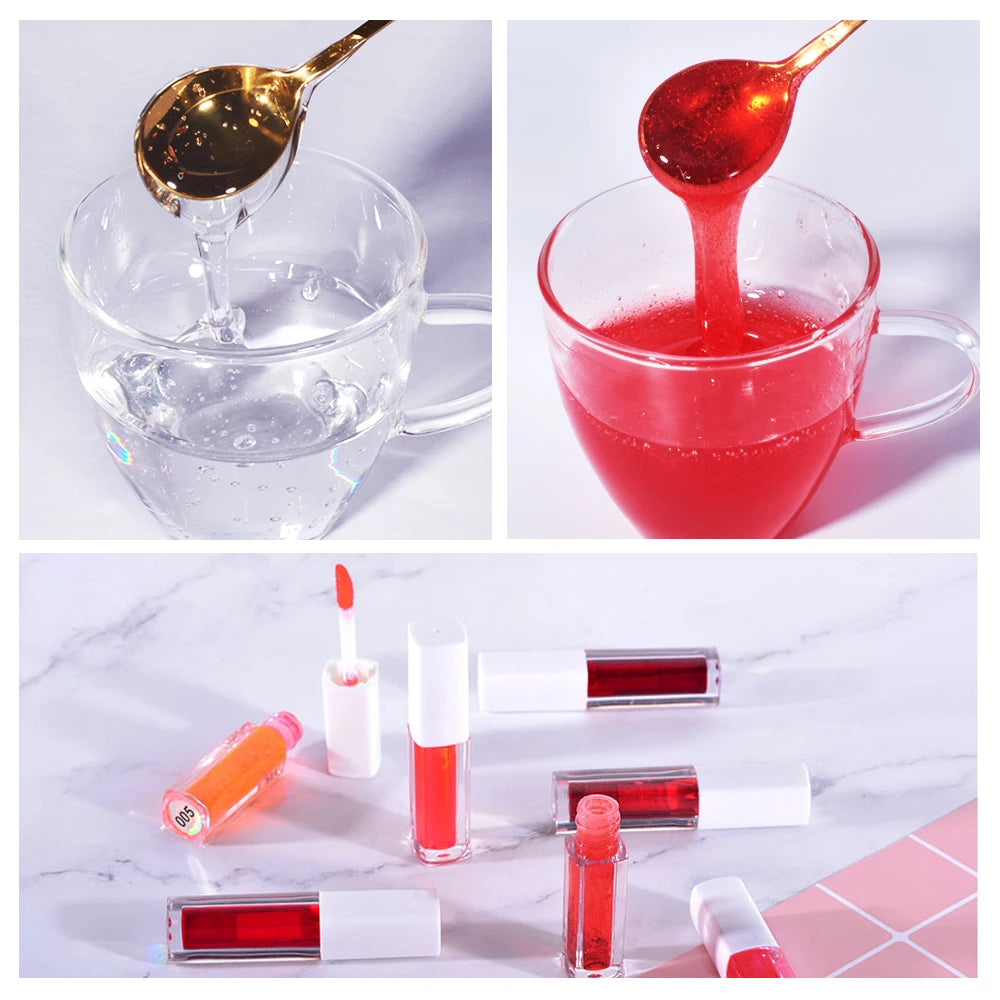 12pcs/Set DIY Liquid Pigment Kit Lip Gloss Base For DIY Lipstick Lipgloss Candle Soap Making Water Oil Dual Use Perfect Gifts