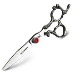 6 "7" Dragon Handle Japanese 440C Steel Barber Scissors Professional Cutting and Thinning Scissors