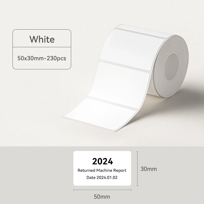 NIIMBOT B21/B1/B3S White Thermal Label Sticker Paper Printable 20-50mm