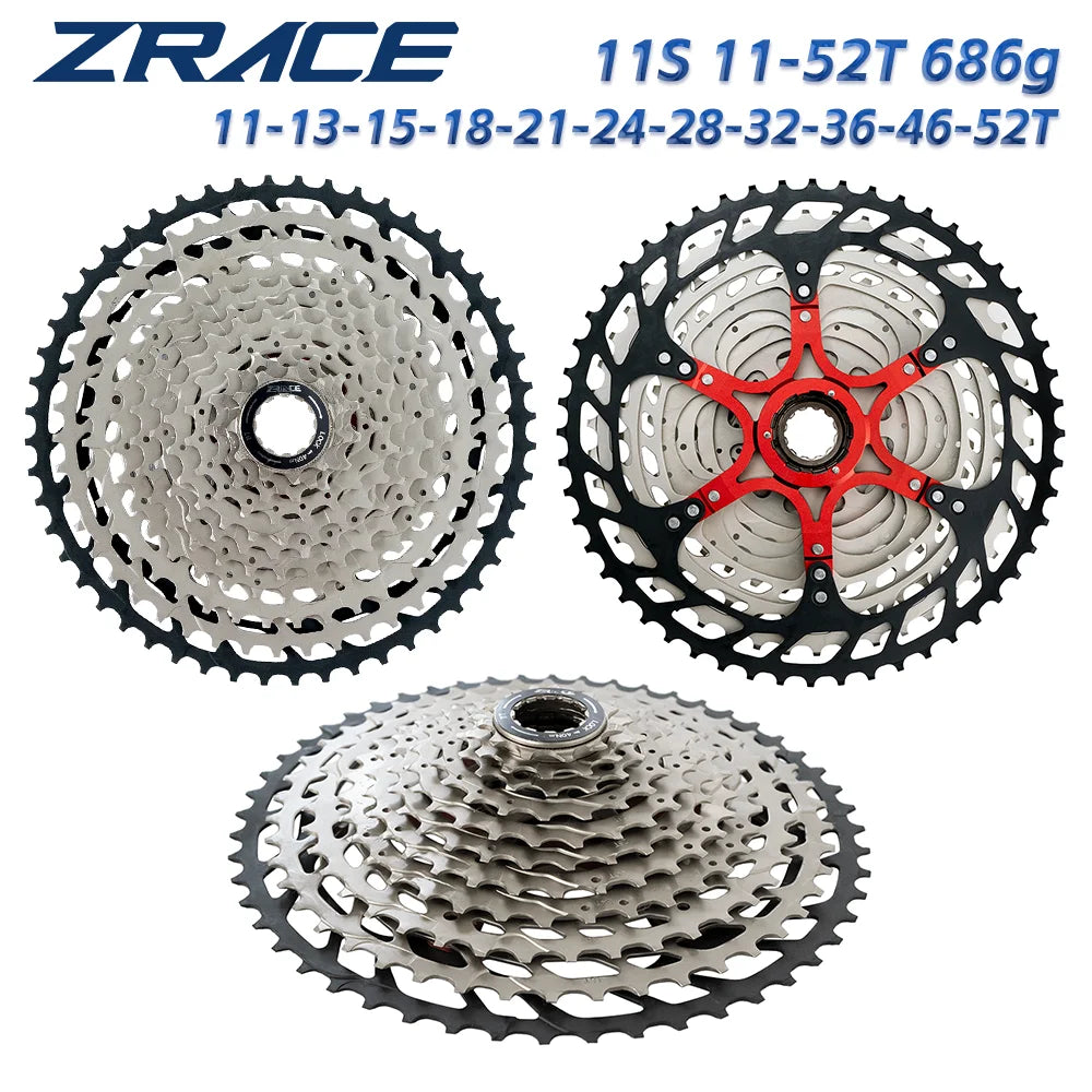 ZRACE Bicycle Cassette 8 9 10 11 12 Speed MTB bike freewheel 11-42T / 11-46T / 11-50T/11-52T for ALIVIO / DEORE / SLX / XT