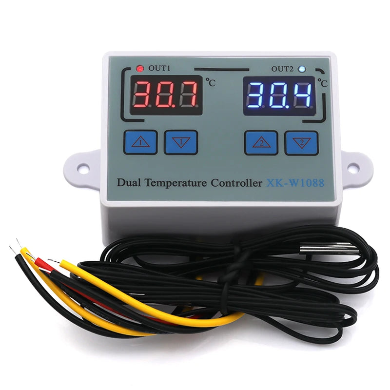 W1088 digital temperature and humidity controller egg incubator thermostat humidity controller heating and cooling controller