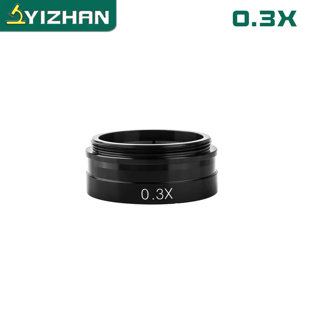 YIZHAN Adjustable Zoom C-Mount Lens Magnification 130X 180X 360X Lab 0.3X 0.5X 0.75X 2X Objective For Industry Microscope Camera